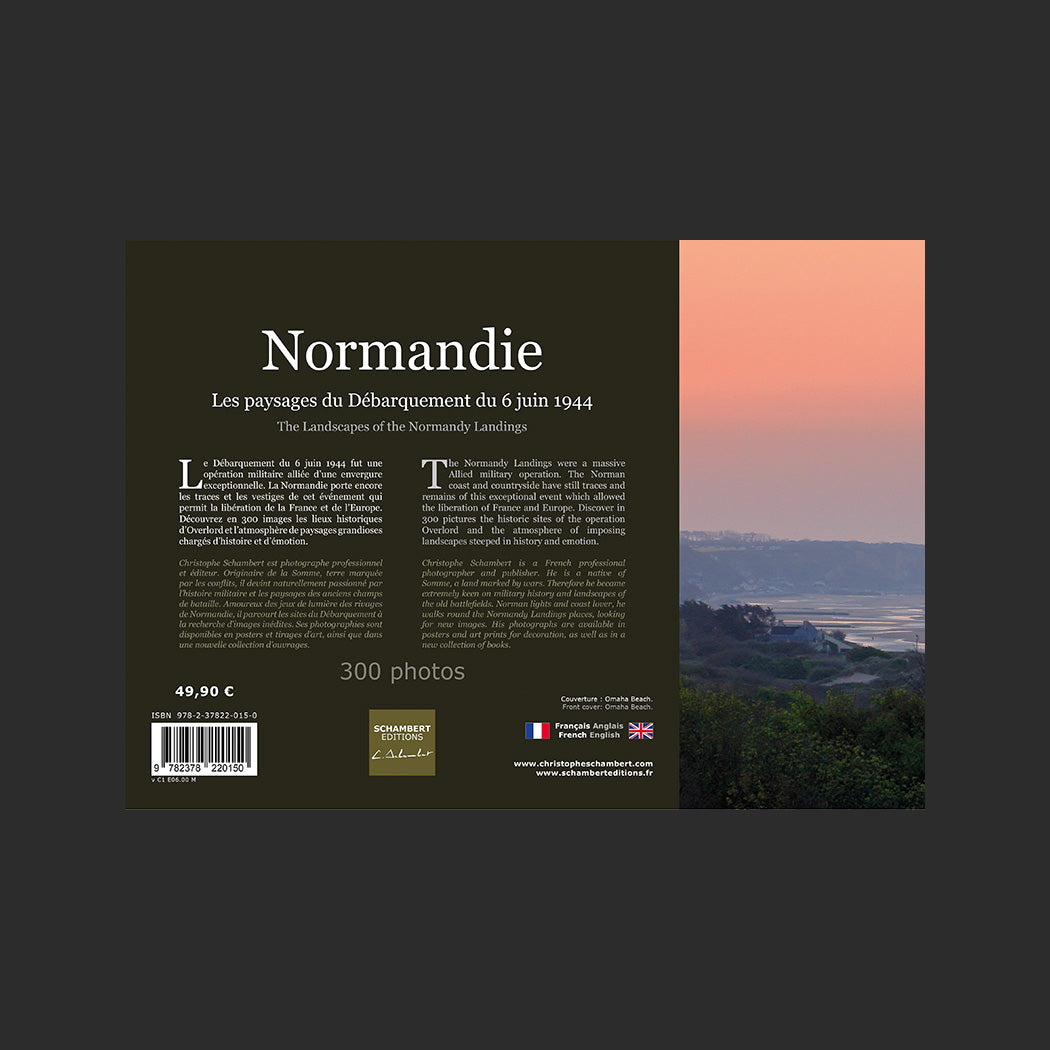 Livre photo Normandie Les paysages du Débarquement du 6 juin 1944 - Dos.