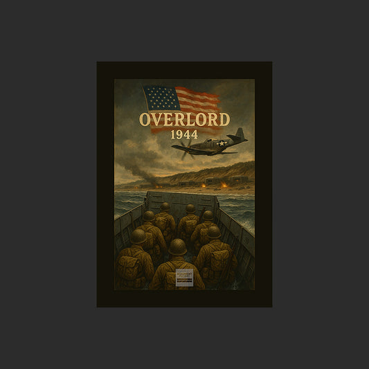 Affiche MP0001 Overlord 1944 Omaha Beach Colleville-sur-Mer Normandie