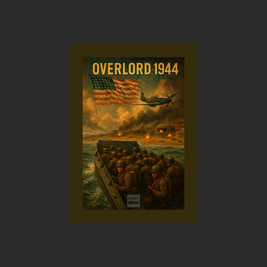 Affiche MP0002 Overlord 1944 Omaha Beach Débarquement de Normandie